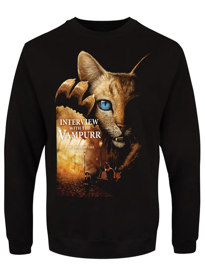Horror Cats Interview With The Vampurr Mens Black Sweatshirt