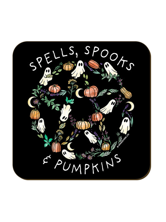 Spells, Spooks & Pumpkins Square Coaster