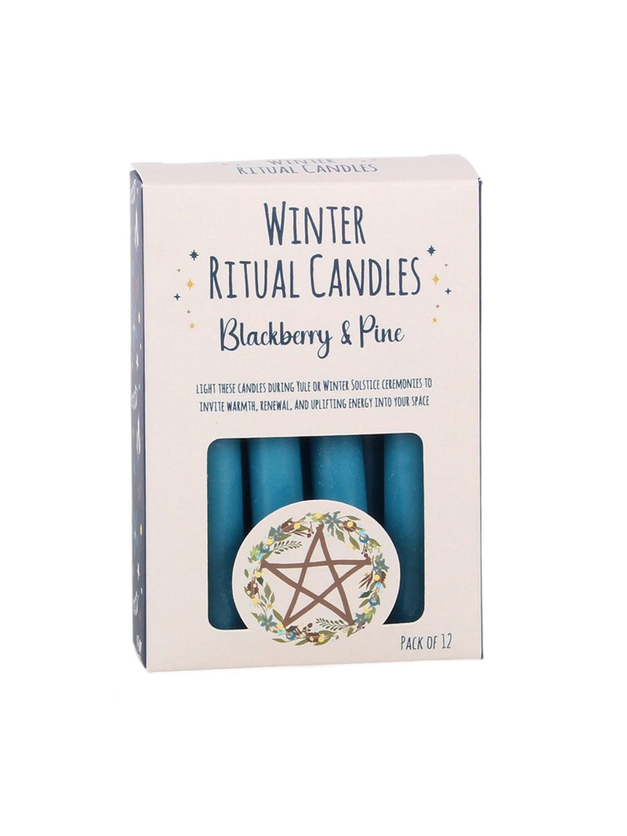 Blackberry & Pine Winter Ritual Spell Candles