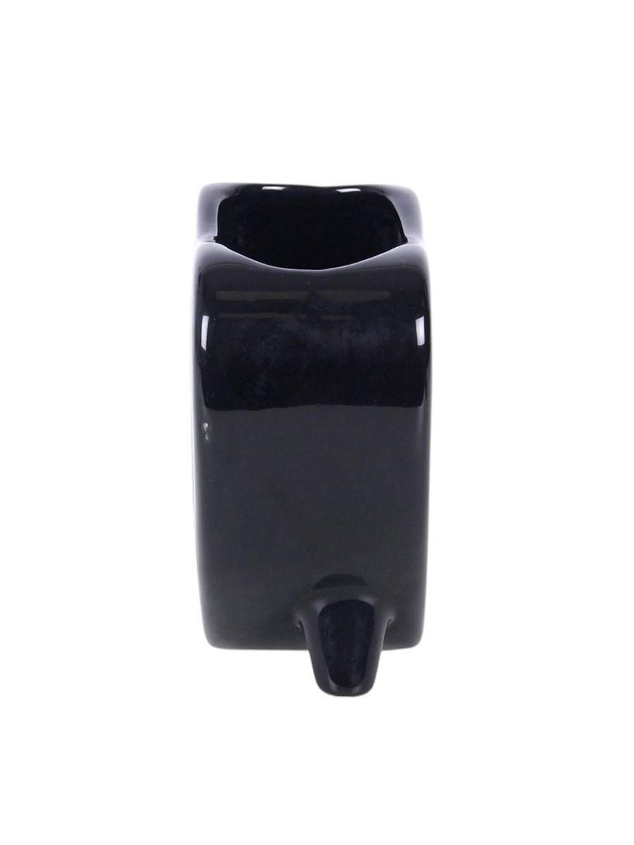 Black Planchette Flower Vase