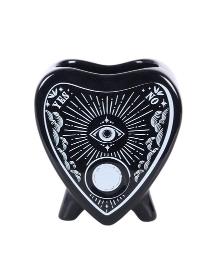 Black Planchette Flower Vase
