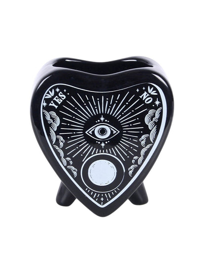 Black Planchette Flower Vase