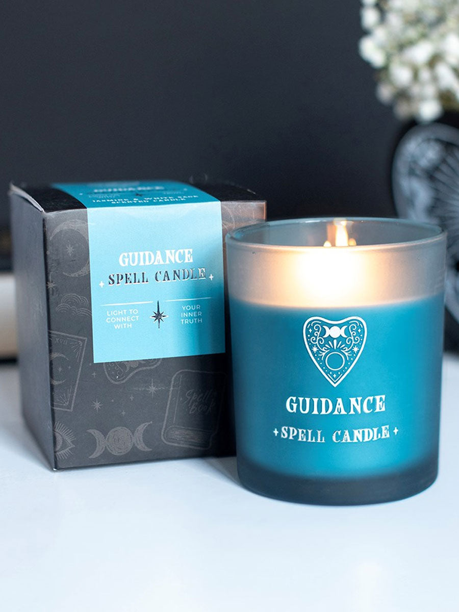 Guidance - Jasmine & White Sage Scented Spell Candle