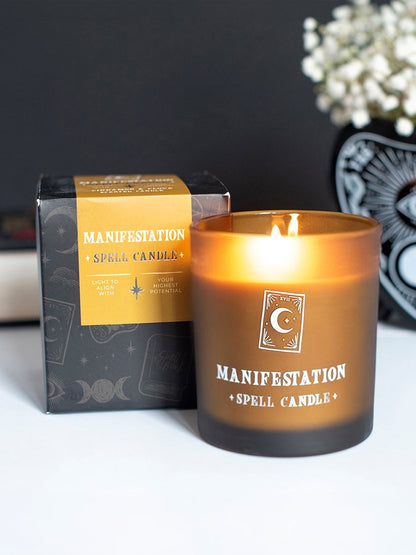 Manifestation - Cinnamon & Clove Scented Spell Candle