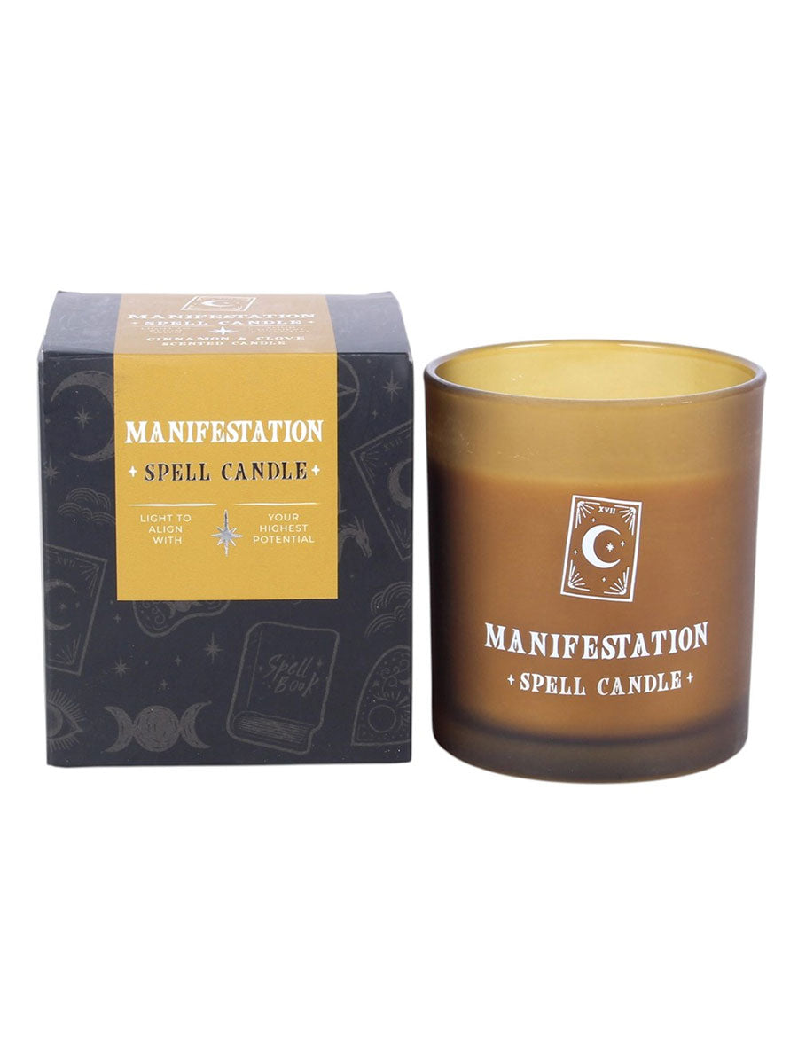 Manifestation - Cinnamon & Clove Scented Spell Candle