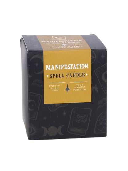 Manifestation - Cinnamon & Clove Scented Spell Candle