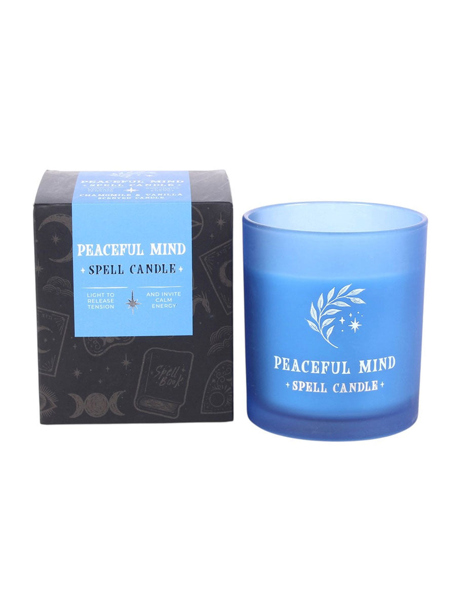 Peaceful Mind - Chamomile & Vanilla Scented Spell Candle