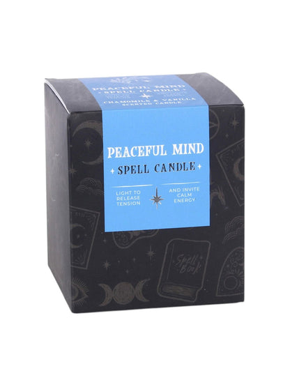 Peaceful Mind - Chamomile & Vanilla Scented Spell Candle