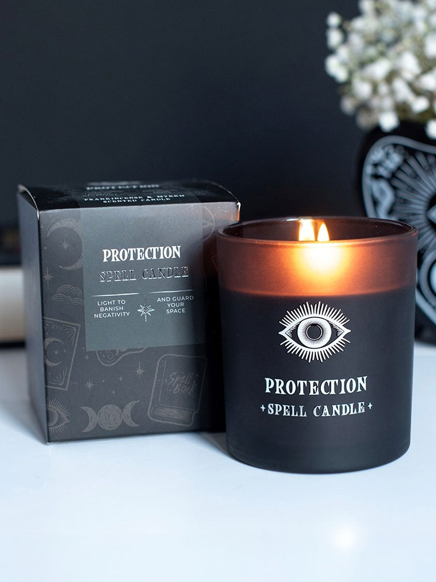 Protection - Frankincense & Myrrh Scented Spell Candle