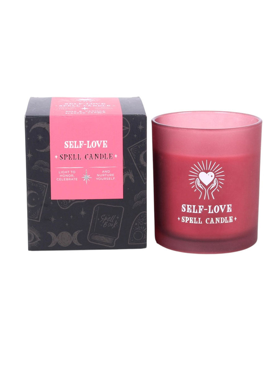 Self Love - Rose & Vanilla Scented Spell Candle