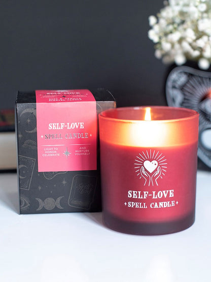 Self Love - Rose & Vanilla Scented Spell Candle