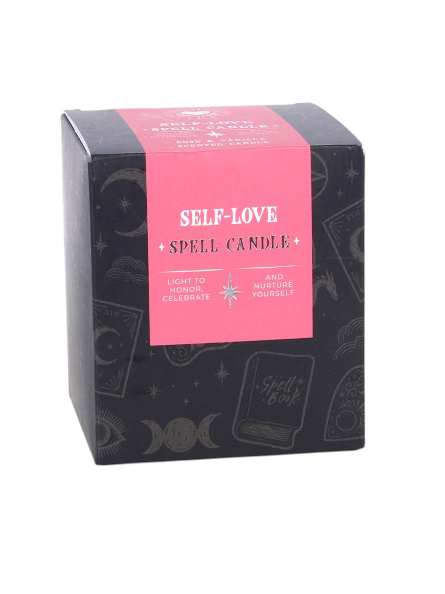 Self Love - Rose & Vanilla Scented Spell Candle