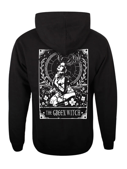 Deadly Tarot - The Green Witch Unisex Black Pullover Hoodie