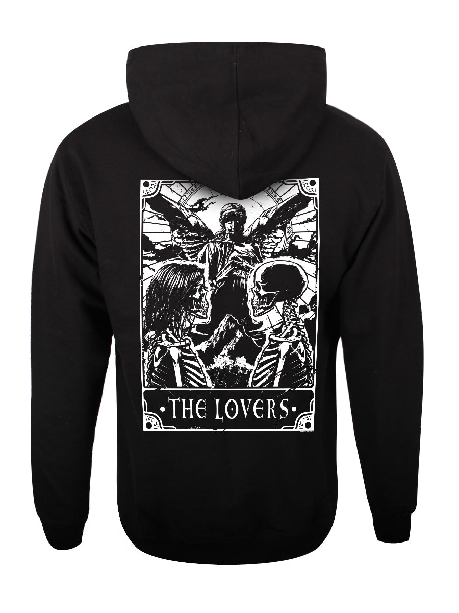 Deadly Tarot - The Lovers Unisex Black Pullover Hoodie