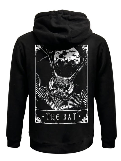 Deadly Tarot - The Bat Black Zipped Hoodie