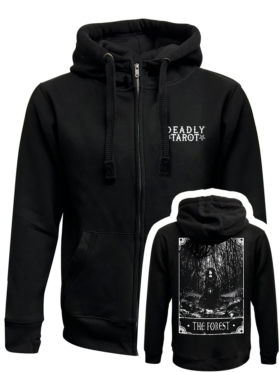 Deadly Tarot - The Forest Black Zipped Hoodie