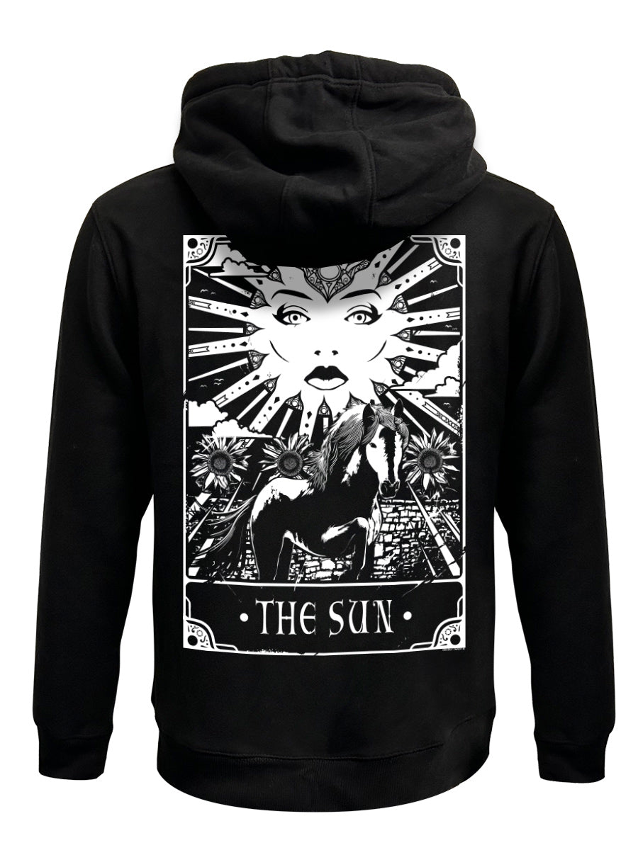 Deadly Tarot - The Sun Black Zipped Hoodie