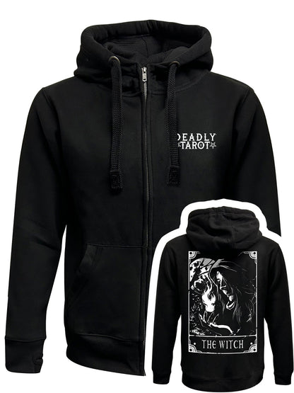 Deadly Tarot - The Witch Black Zipped Hoodie