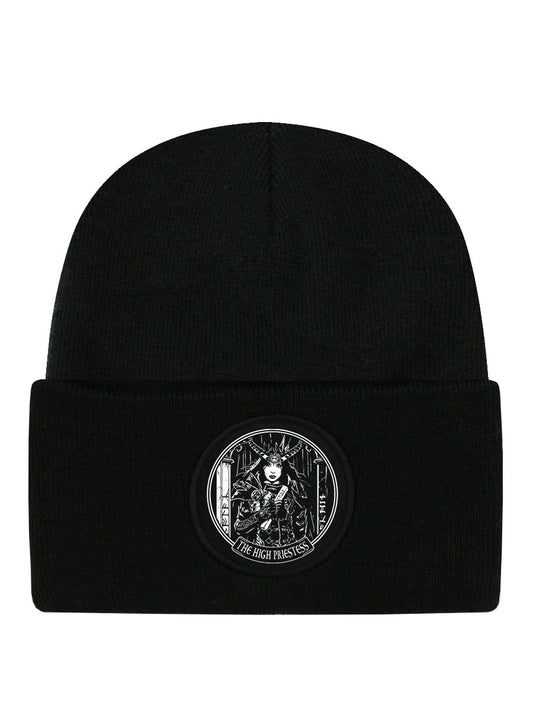 Deadly Tarot - The High Priestess Black Beanie