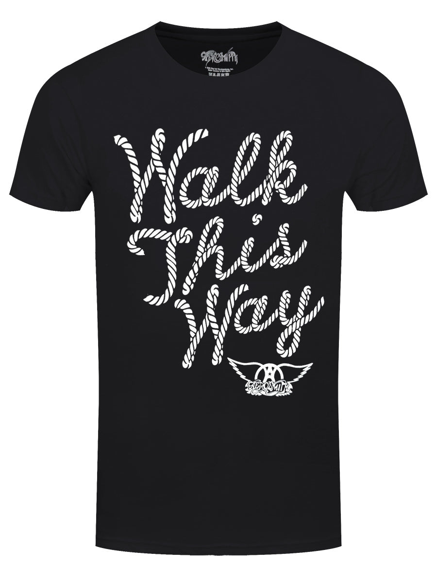 Aerosmith Walk This Way Men's Black T-Shirt