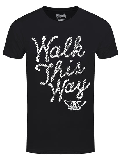 Aerosmith Walk This Way Men's Black T-Shirt