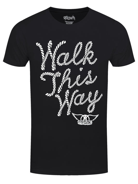Aerosmith Walk This Way Men's Black T-Shirt