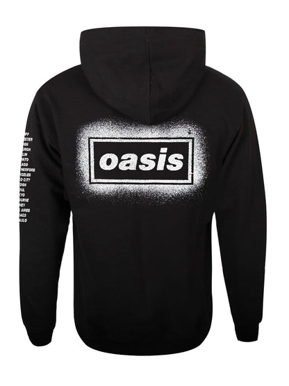 Oasis Spray Live '25 World Tour Men's Black Pullover Hoodie