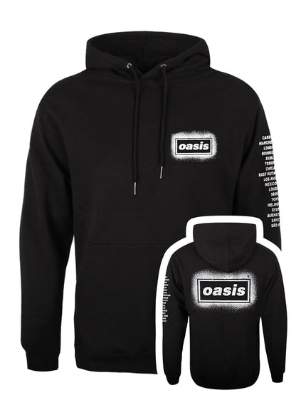 Oasis Spray Live '25 World Tour Men's Black Pullover Hoodie