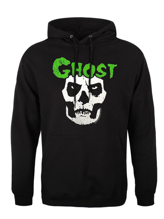 Ghost Skull Men's Black Pullover Hoodie