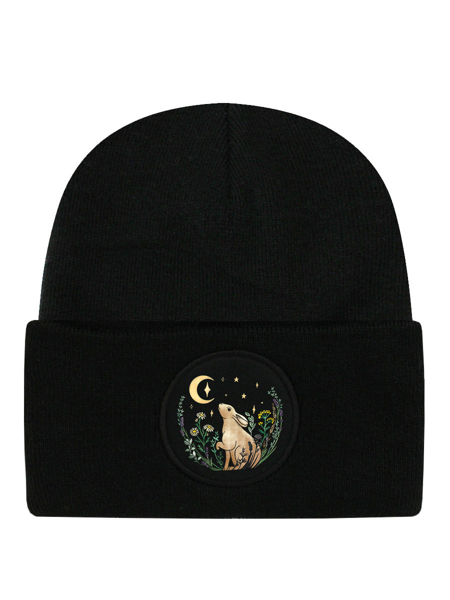 Moon Gaze Black Beanie