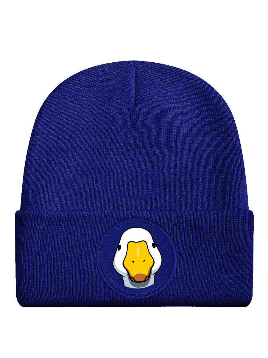Silly Goose Up Close & Silly Royal Blue Beanie