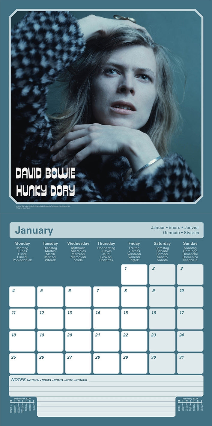 David Bowie (Changes) 2027 Square Calendar