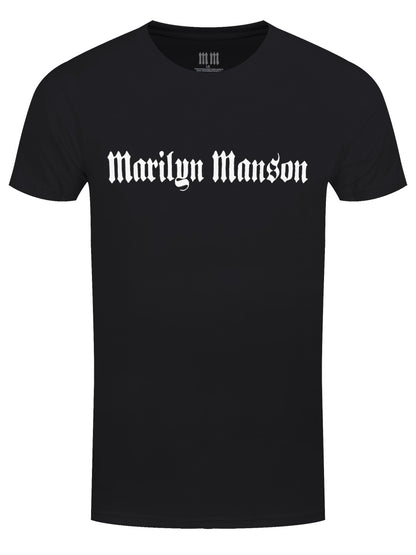 Marilyn Manson Logo Mono Men's Black T-Shirt