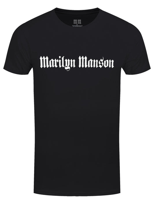 Marilyn Manson Logo Mono Men's Black T-Shirt
