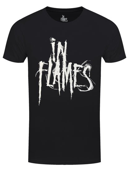 In Flames Unisex Logo Mono Men's Black T-Shirt
