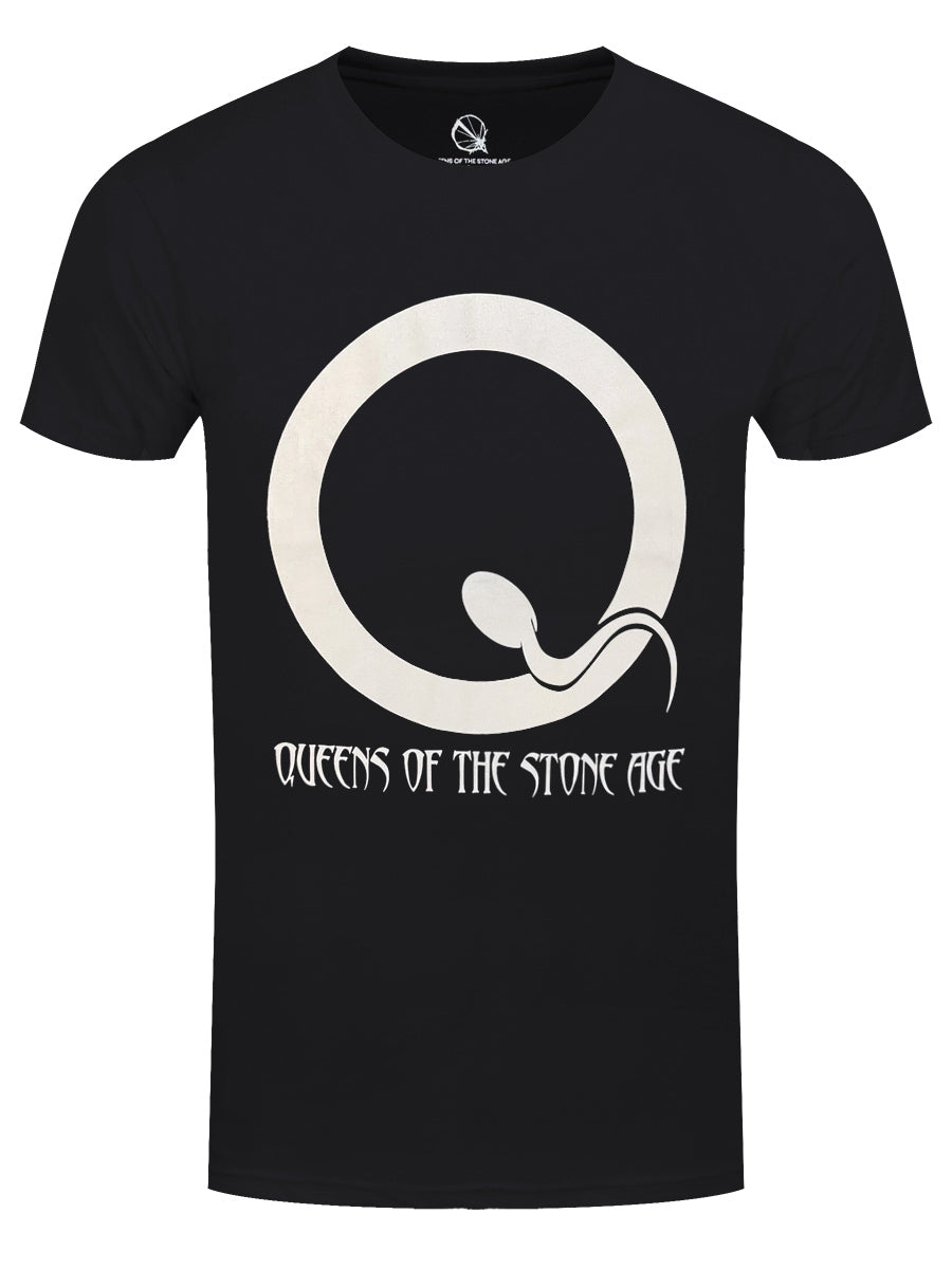 Queens Of The Stone Age Sperm Logo Men's Black T-Shirt