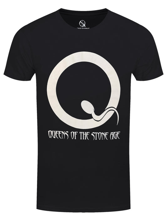 Queens Of The Stone Age Sperm Logo Men's Black T-Shirt
