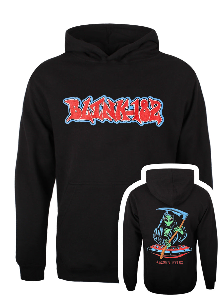 Blink-182  Alien Reaper Men's Black Pullover Hoodie