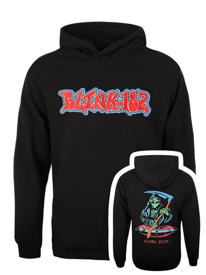 Blink-182  Alien Reaper Men's Black Pullover Hoodie