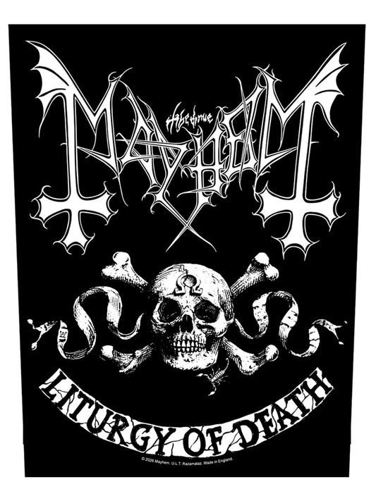 Mayhem Skull Omega Back Patch