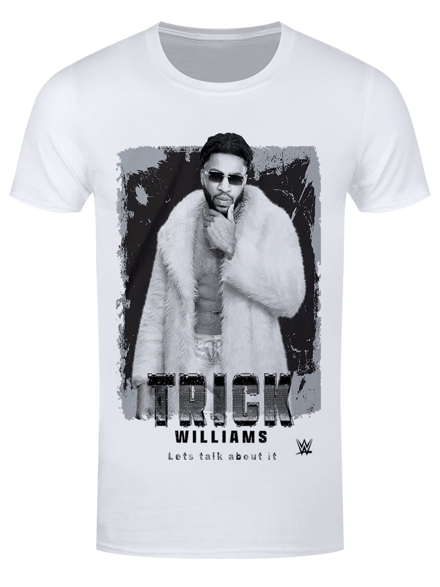 WWE Trick Williams Let's Talk About It Men's White T-Shirt