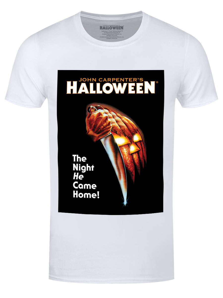 Halloween The Night He Came Men's White T-Shirt