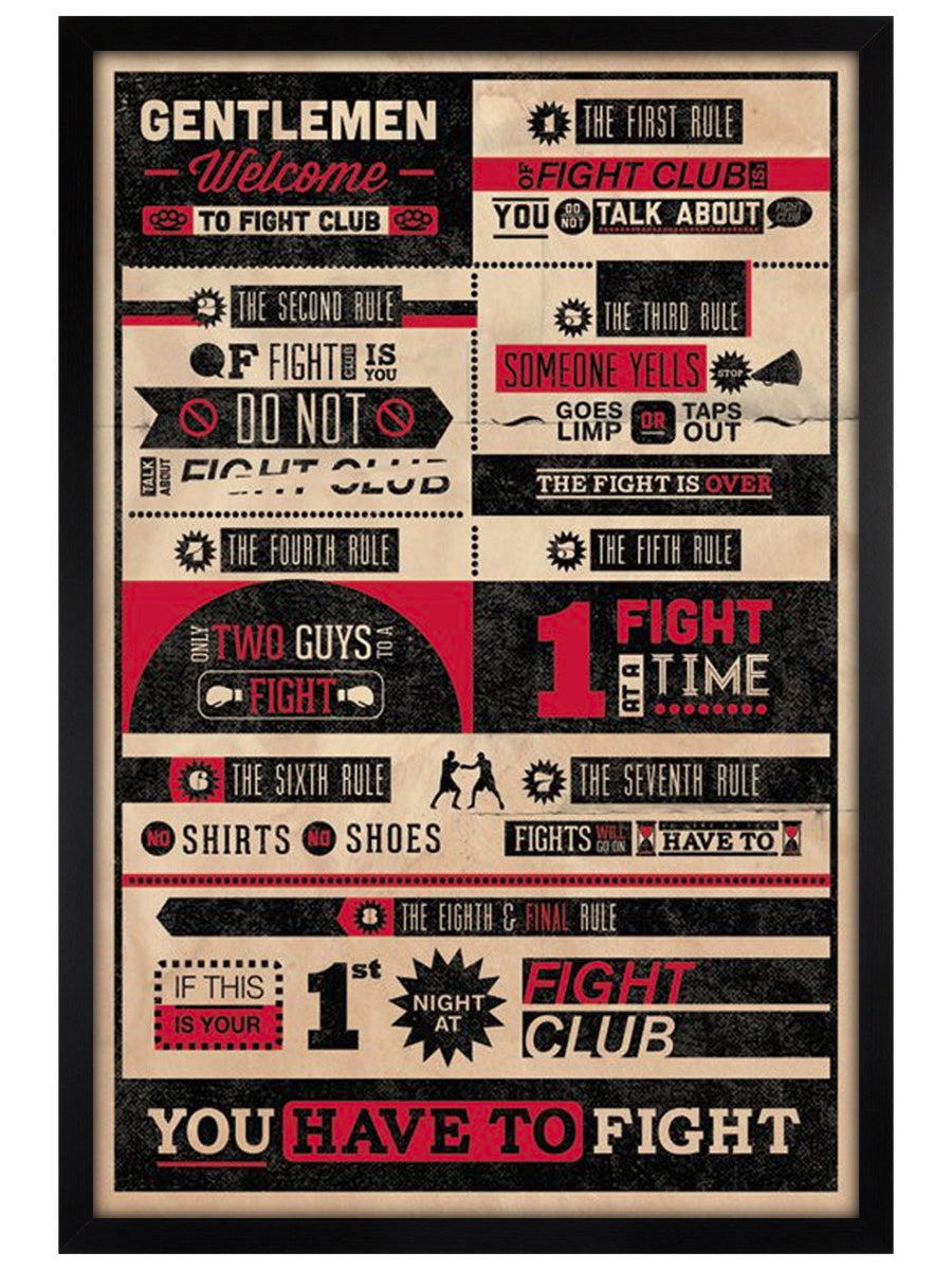 The First Rule of Fight Club... Maxi Poster