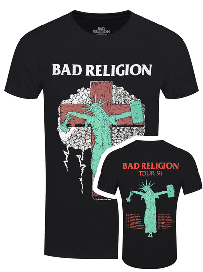 Bad Religion Liberty '91 Tour Men's Black T-Shirt