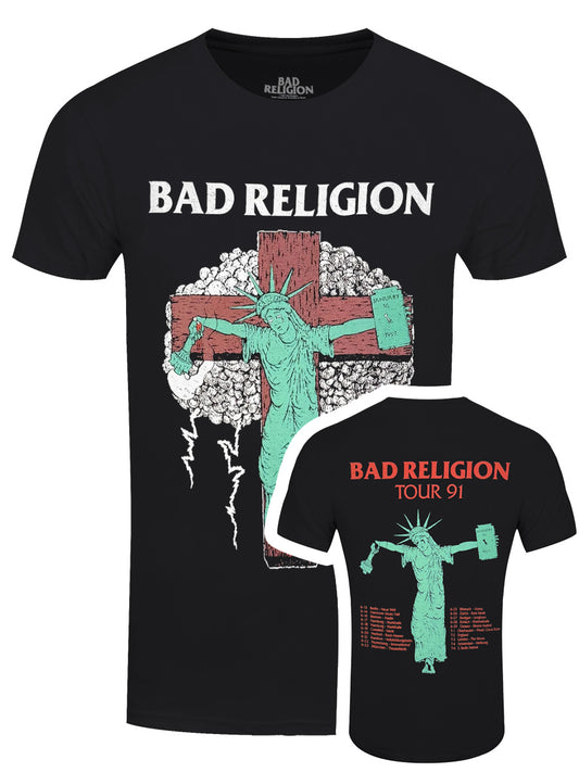 Bad Religion Liberty '91 Tour Men's Black T-Shirt