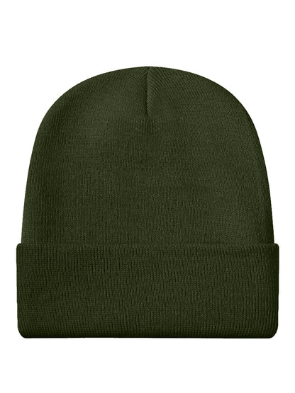 Don't Give A Duck Olive Green Beanie