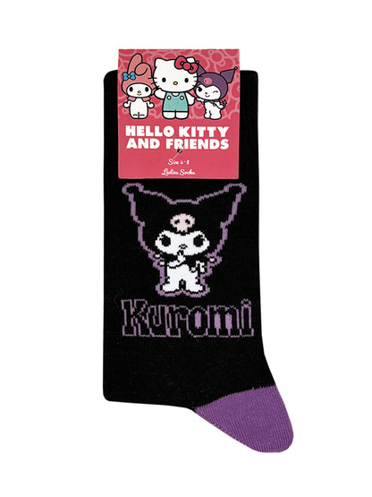 Hello Kitty Kuromi Black Socks (UK Size 4-8)