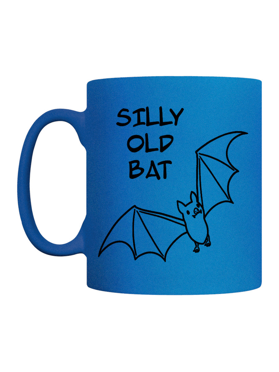 Silly Old Bat Blue Neon Mug