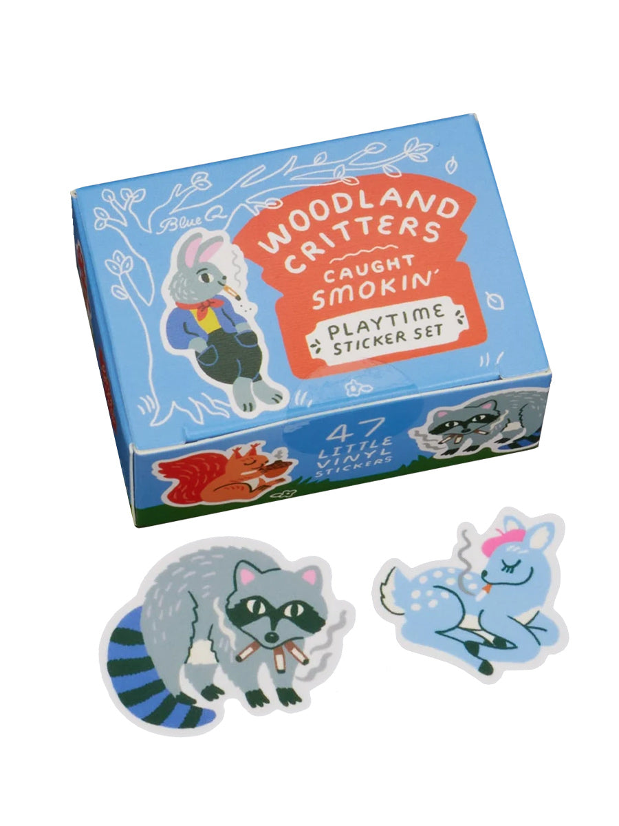 Woodland Critters Caught Smokin' Playtime Sticker Set