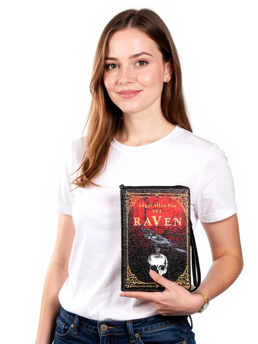 The Raven Vintage Book Clutch Bag in Vinyl